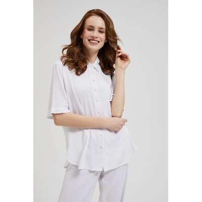 Moodo Бяла вискозна риза с яка Moodo Moodo | Byal | ЖЕНИ | 44