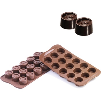 Silikomart Форма за шоколадови бонбони Scg04 Vertigo силиконова (22.104.77.0065)