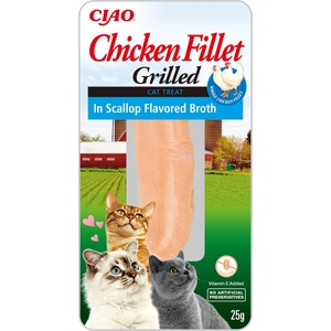 Inaba Foods Пилешко филе за котки - Пилешко в бульон от миди 25 г