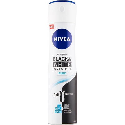 Nivea Invisible for Black & White Pure deospray 150 ml