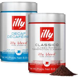 illy безкофеиново + Illy еспресо смляно кафе микс 500 г
