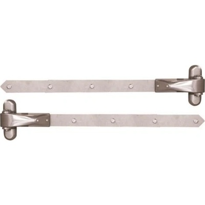 LOCINOX 4DW A2 500 - nerezové regulovatelné panty pro dřevěné křídlové brány a branky, délka 500 mm