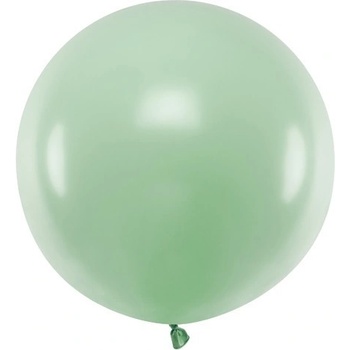 Party Deco Голям Латексов Балон, Пастел, Шамфъстък, 60см