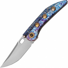 We Knife AttorFlamed Integral With Golden InlayPolished