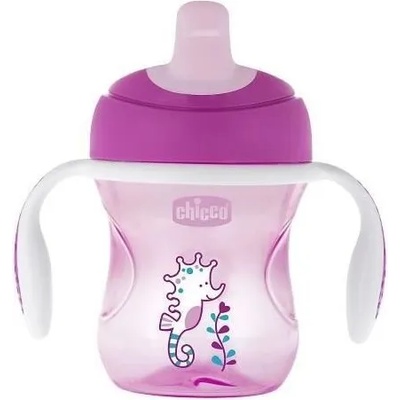 Chicco Преходна чаша Chicco - 200 ml, 6 м+, за момиче, асортимент (N0417)