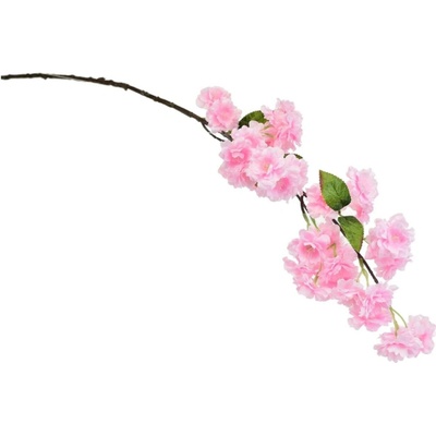 BerryHome Jarná kvitnúca vetva svetlo ružová 90 cm