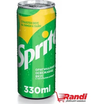 Sprite Газирана напитка Sprite 330мл. кен