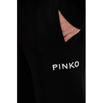 Pinko Памучен спортен панталон Pinko в черно с апликация 105724 A2UR (105724.A2UR)