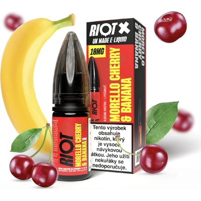 Riot X Salt Morello Cherry & Banana 10 ml 10 mg