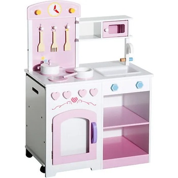 Image 1 of HOMCOM Детска дървена кухня със сладък дизайн