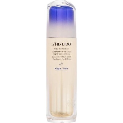 Shiseido Vital Perfection LiftDefine Radiance Night Concentrate нощен серум за лице против бръчки 80 ml за жени