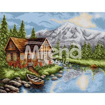 Milena Style Лято в планината - гоблен със схема конци Ariadna 1: 4