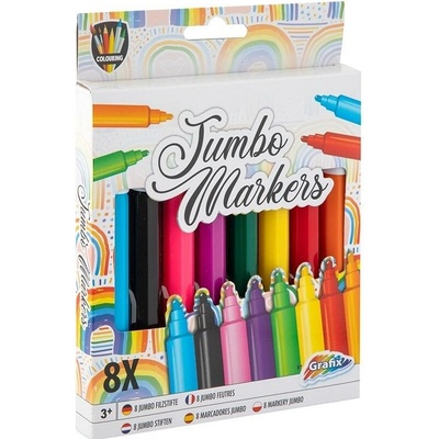 Školské PISÁTKA FIXKY MAZAK Fixky Jumbo 8 farieb Detské