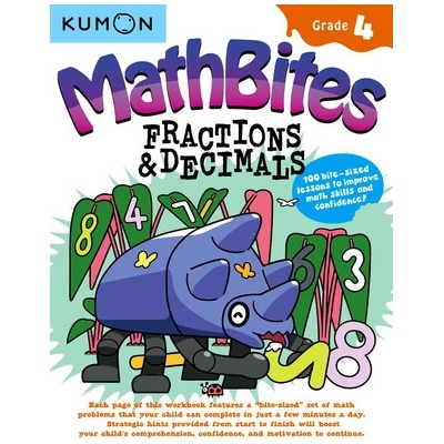 Kumon Math Bites: Grade 4 Fractions & Decimals-100 Bite-Sized Lessons to Improve Math Skills and Confidence! Kumon