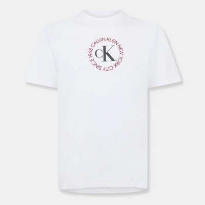 Calvin Klein Jeans Тениска Calvin Klein Jeans Men's Circle Graph T-Shirt - Brilliant White