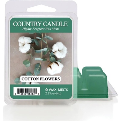Country Candle Cotton Flowers vosk do aromalampy 64 g