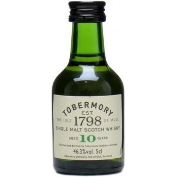 Tobermory Single Malt Scotch Whisky 10y 46,3% 0,05 l (holá láhev)