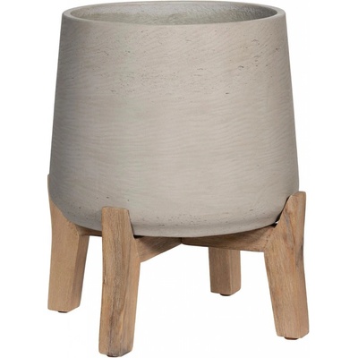 Pottery Pots Květináč Patt s nízkými nohami starošedá 18,5 cm 19 x 29 cm