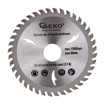 GEKO Kotouč pilový vidiový s otvory, 115x22x40T