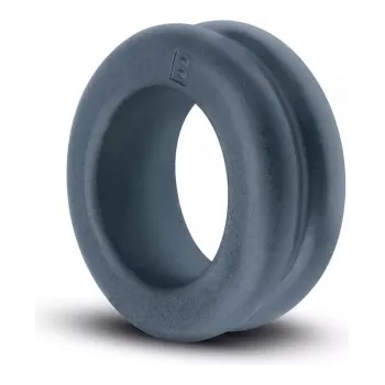 Boners Широк двоен пенис пръстен Boners Double Cock Ring тъмно сив