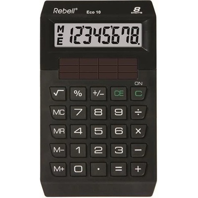 Rebell Kapesní kalkulačka ECO 10 BX, černá