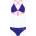 Aquafeel Бански костюм от две части aquafeel Sun Bikini син розов пламъци