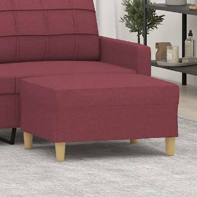 vidaXL Podnožka 70 x 55 x 41 cm textil [349272] vínová červená