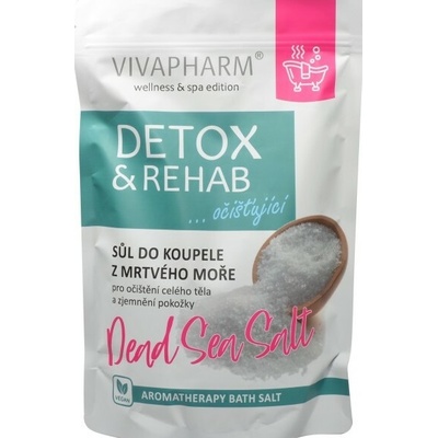 VIVAPHARM Detox Mrtvé more soľ do kúpeľa 1000 g