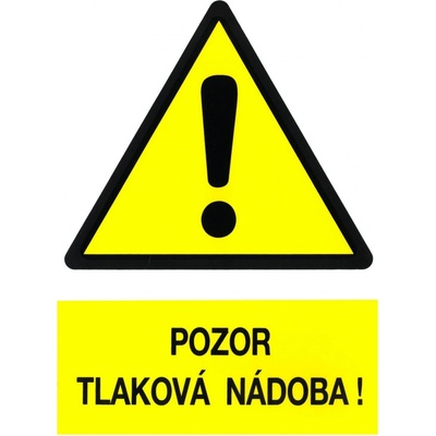 Značka výstrahy_"Pozor tlaková nádoba"_A4_(P)