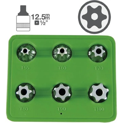 JGM Комплект torx с дупка на вложка 1/2 ; jbm 51410