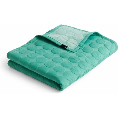 HAY Pléd Mega Dot Organic sea green 195x245