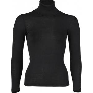 Engel Дамско копринено термобельо Engel Women's Long-Sleeved Roll Neck Silk base layer - Black - размер 42/44 (EU) (114-1947-0314)