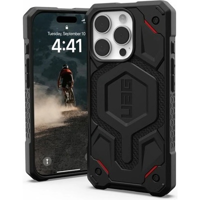 Urban Armor Gear Калъф за Apple iPhone 16 Pro, силиконов, Urban Armor Monarch Pro MagSafe Case, удароустойчив, черен (114456113940)