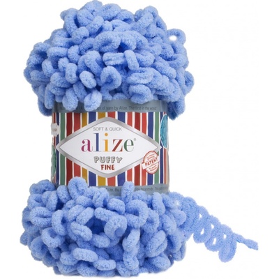 Alize Puffy Fine modrá 112