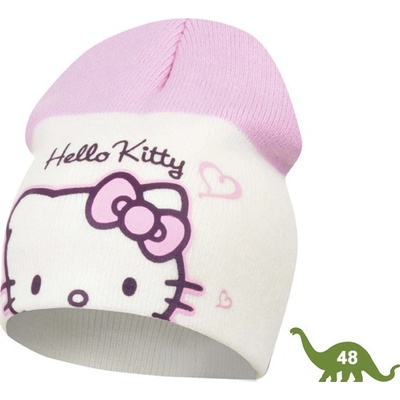 Detská biela čiapka Hello Kitty