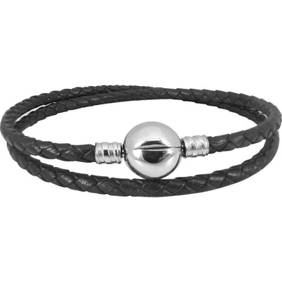 Šperky4U Kožený náramek na navlékání korálků LV9019