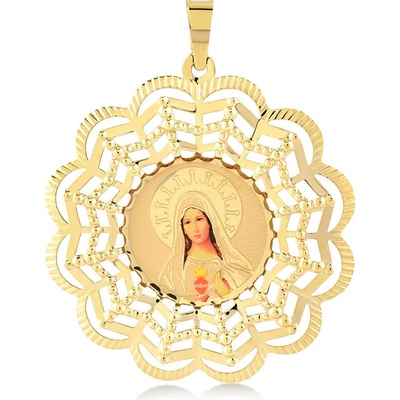 Lillian Vassago Zlatý přívěsek madonka LLV37 GP066