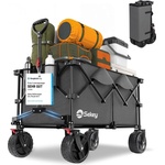 Sekey XXL Plus handcart foldable with brakes 200L 200KG load capacity, extra wide tires all terrain handcart, patented foldable from four directions, - FW20