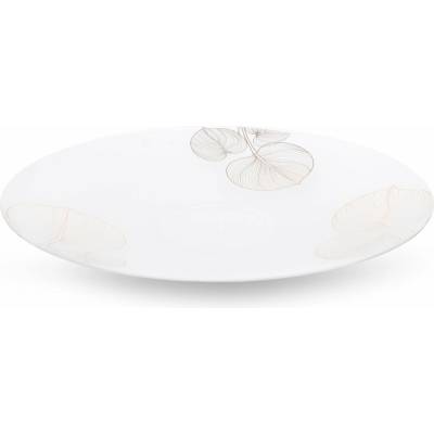 EUROFIRANY DEKORAČNÝ SKLENENÝ tanier LIMITED COLLECTION BLANCA 37 x 4 cm BIELA