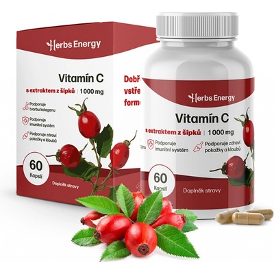 Herbs Energy Vitamín C 1 000 mg 60 kapslí