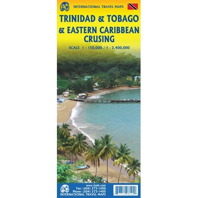 ITMB Publishing mapa Trinidad, Tobago 1:150 t. ITM