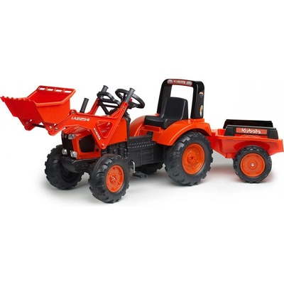 Falk FALK Šlapací traktor Kubota M135GX s nakladačem a vlečkou FA 2060AM