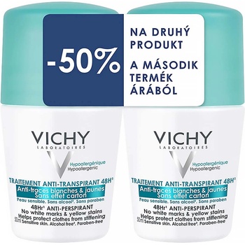 Vichy antitranspirant proti nadměrnému pocení roll-on 2 x 50 ml