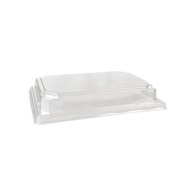 ECOFOL Plastové víčko PET k misce na SUSHI 188x134x30 mm transparentní bal/70 ks