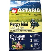 Ontario Puppy Mini Lamb and Rice 2,25 kg