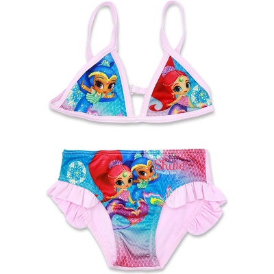 Setino 910-607 Dievčenské dvojdielne plavky Shimmer and Shine, ružové