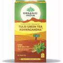 Organic India BIO Čaj Tulsi se Zeleným Čajem bazalka a zelený čaj sáčkový 25 ks