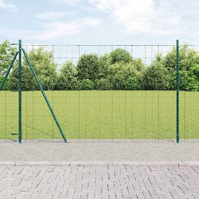 OMAXI Evropský plot s betonovou základnou 25 x 1,2 m Zelená Síťovina 242198
