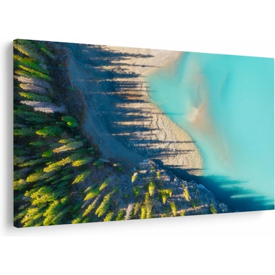 Obraz - Pohľad na jazero, jednodielne 150x100 cm