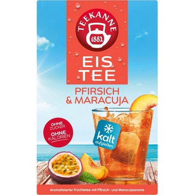 TEEKANNE Ice Tea Peach & Passion Fruit 18 dvoukomorových sáčků